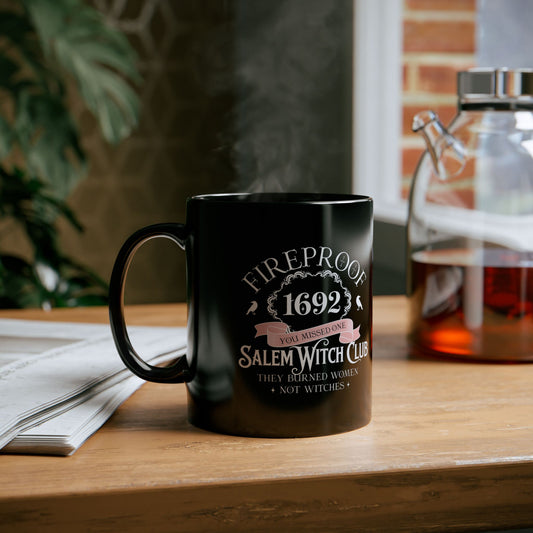 Salem Witch Club Mug | Fireproof Design | Halloween Gift, Spooky Decor, Witchcraft Accessory, Perfect for Cofee Lovers