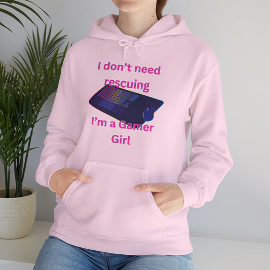 Gamer Girl Hoodie Pink Lettering