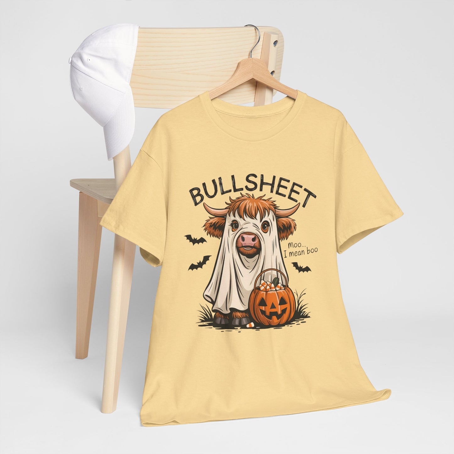 Halloween Cow Tee, Funny Halloween T-Shirt, Unisex Graphic Tee, Spooky Costume Wear, Trick or Treat Apparel