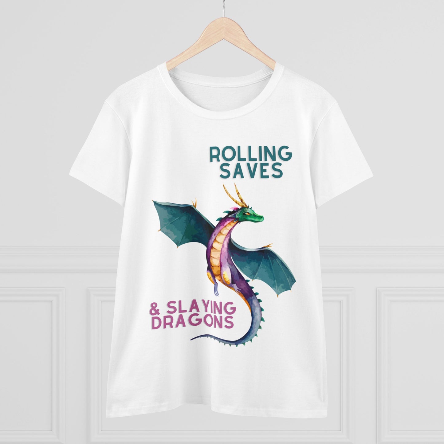 Rolling Saves & Slaying Dragons Women's Cut T-Shirt