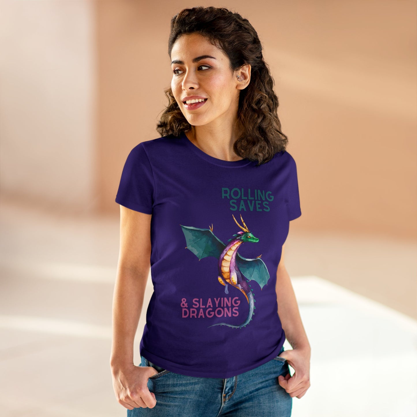 Rolling Saves & Slaying Dragons Women's Cut T-Shirt