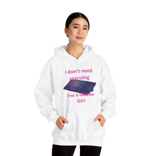 Gamer Girl Hoodie Pink Lettering