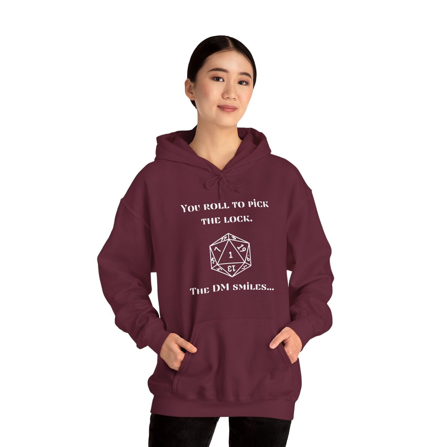 D&D Roll to Pick the Lock DM Smiles Hoodie